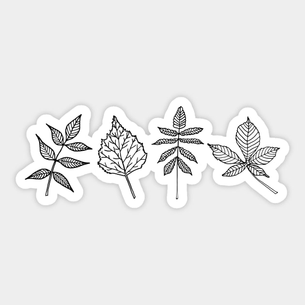 Bundle of leaves Sticker by ckai